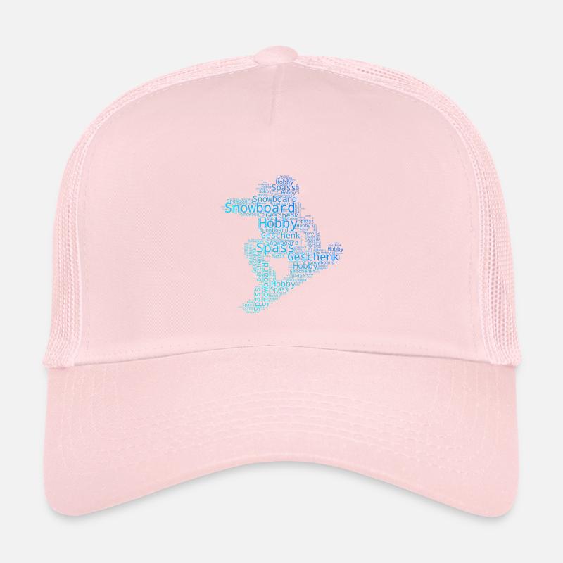 Lustiges Snowboard Motiv Kinder Trucker-Cap
