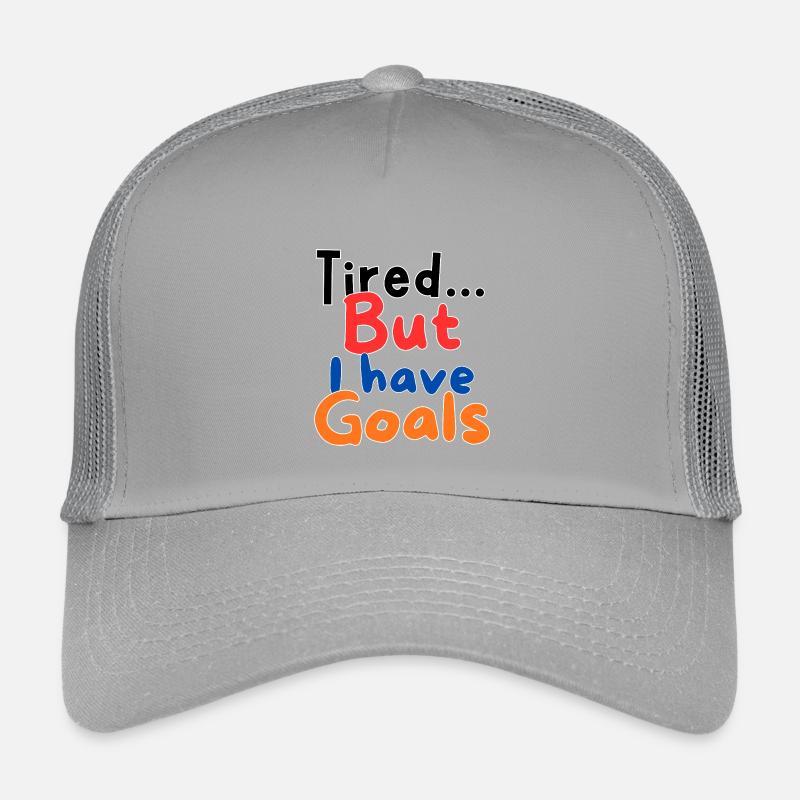 Tired but I have goals Kids’ Trucker Cap