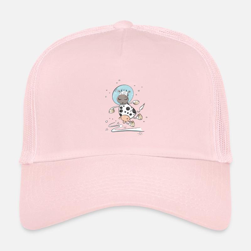 Drôle de vache en astronaute dans l’espace Casquette trucker enfant