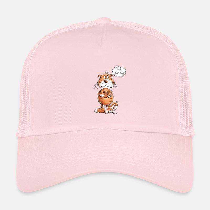 Grumpy Ew People Red Cat Saying Cats Kids’ Trucker Cap