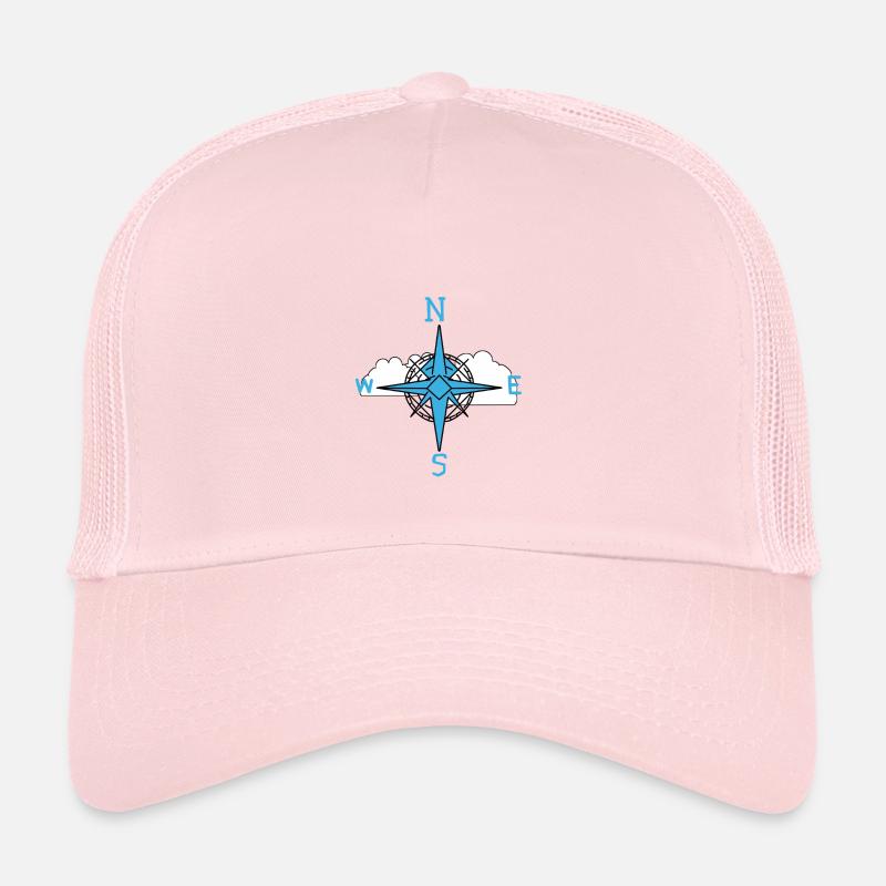 Windrose maritim Kompass Wolke Kinder Trucker-Cap