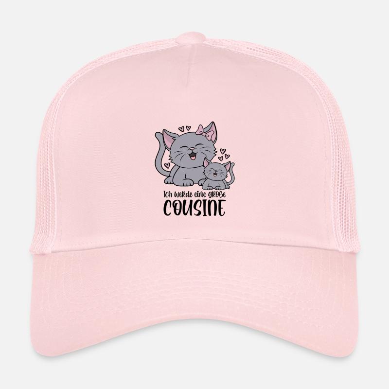 Ich werde eine große Cousine - Katze Katzen Kinder Kinder Trucker-Cap