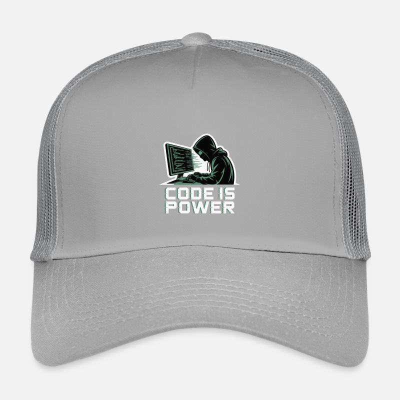 Cyber Hacker Code Infinity Design Kids’ Trucker Cap