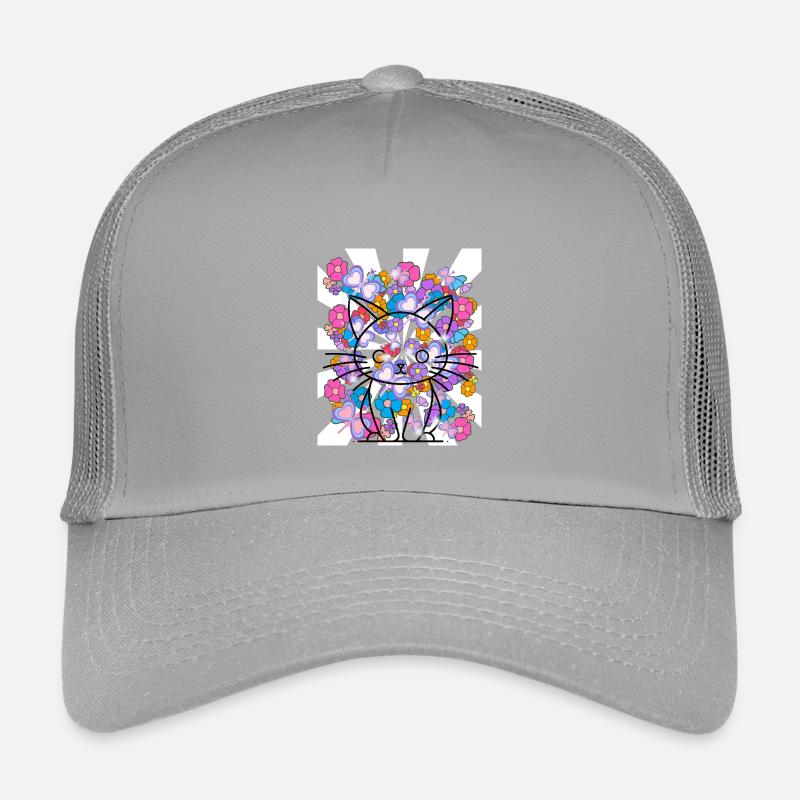 Retro Cat Kids 60s Kids’ Trucker Cap