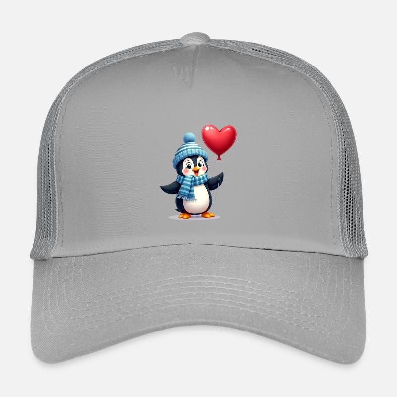 Cute Penguin with Balloon Kids’ Trucker Cap