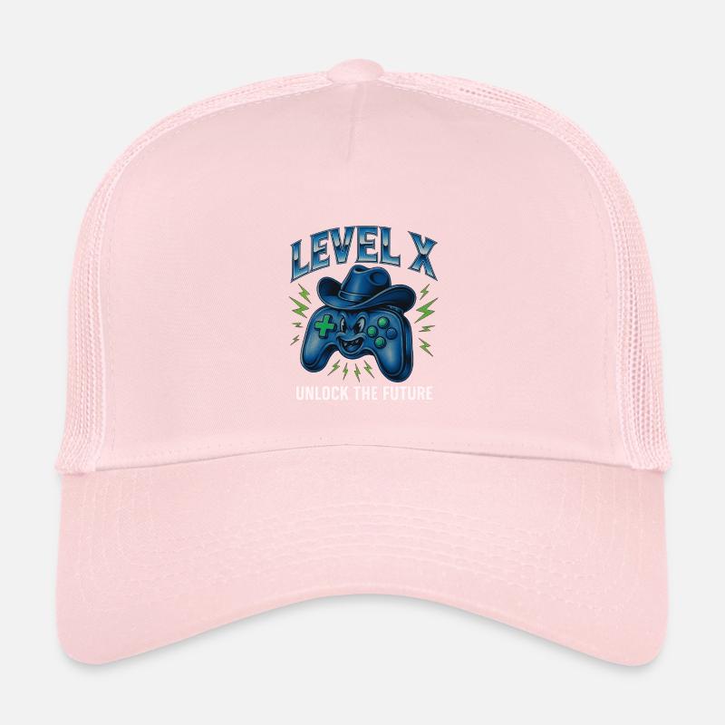 Level X: Unlock Future - Kids’ Trucker Cap - pale pink
