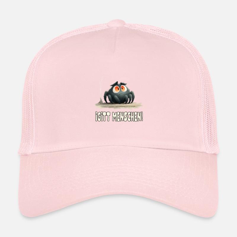 Lustige Igitt ! Menschen Spinne - Kinder Trucker-Cap - Hellrosa