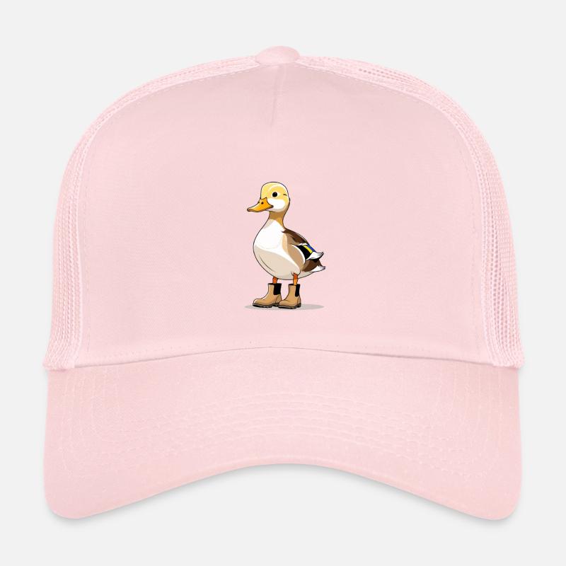 Dessin animé canard dans les bottes Casquette trucker enfant
