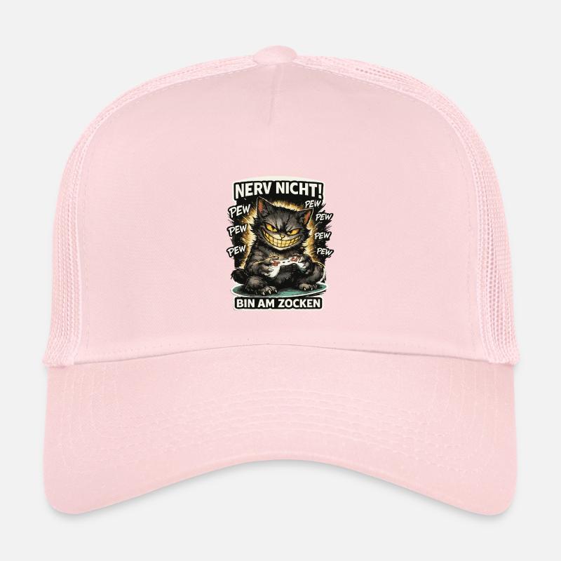 Courage Not I Gaming Cat Design Casquette trucker enfant