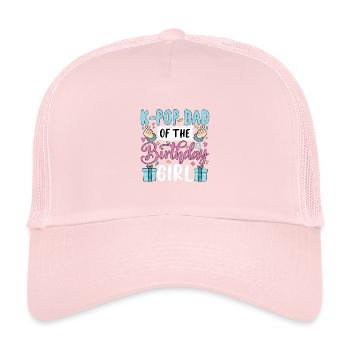 K-Pop Dad Of The Birthday Girl - Kids’ Trucker Cap - pale pink - Front