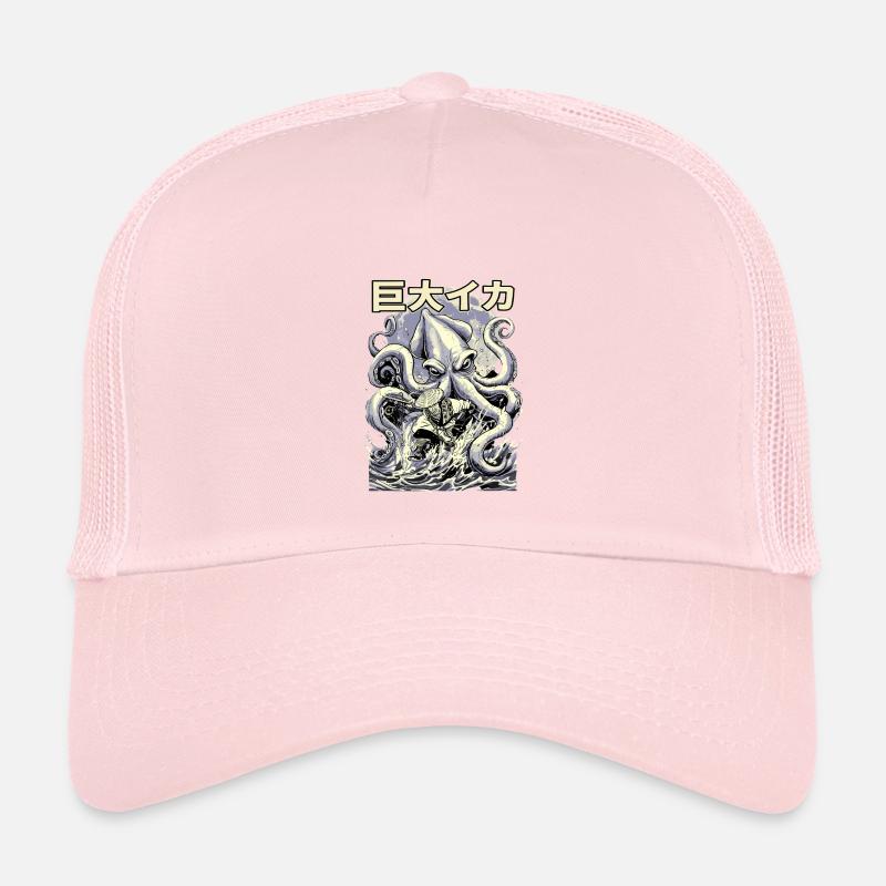 Fischer vs Kraken Japanese Retro Style Kids’ Trucker Cap