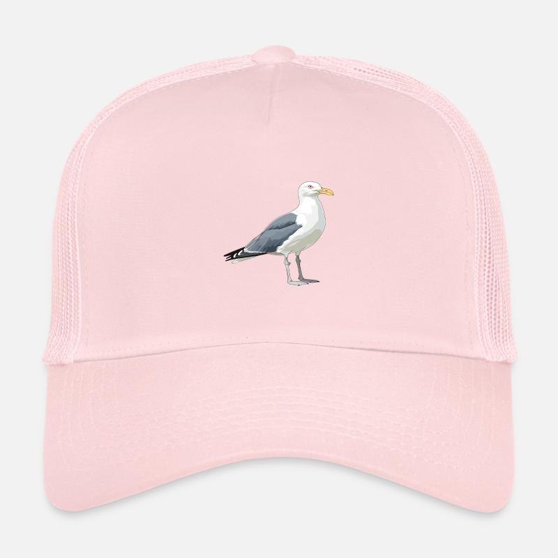 Illustration de bande dessinée de mouette côtière Casquette trucker enfant