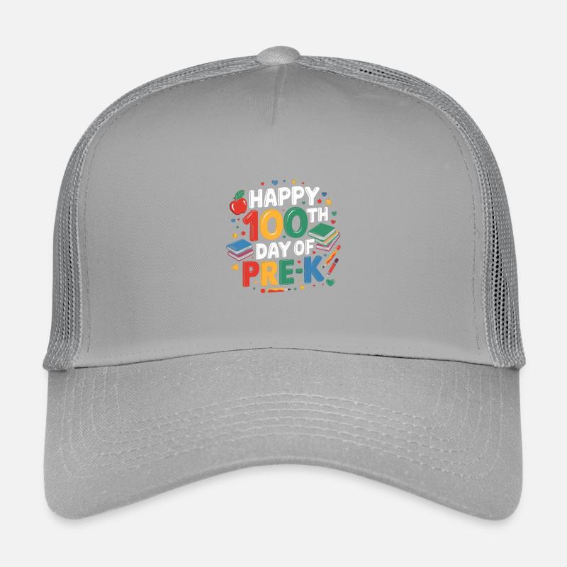 Fröhlicher 100. Tag Vorschule Kinder Trucker-Cap