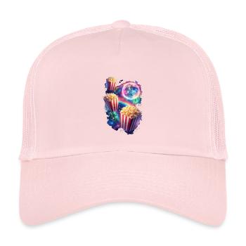 Cosmic Popcorn Magic - Kids’ Trucker Cap - pale pink - Front
