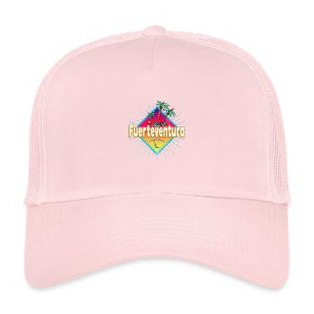 Fuerteventura Surfer Kanarische Inseln Souvenir - Kinder Trucker-Cap - Hellrosa - Vorne