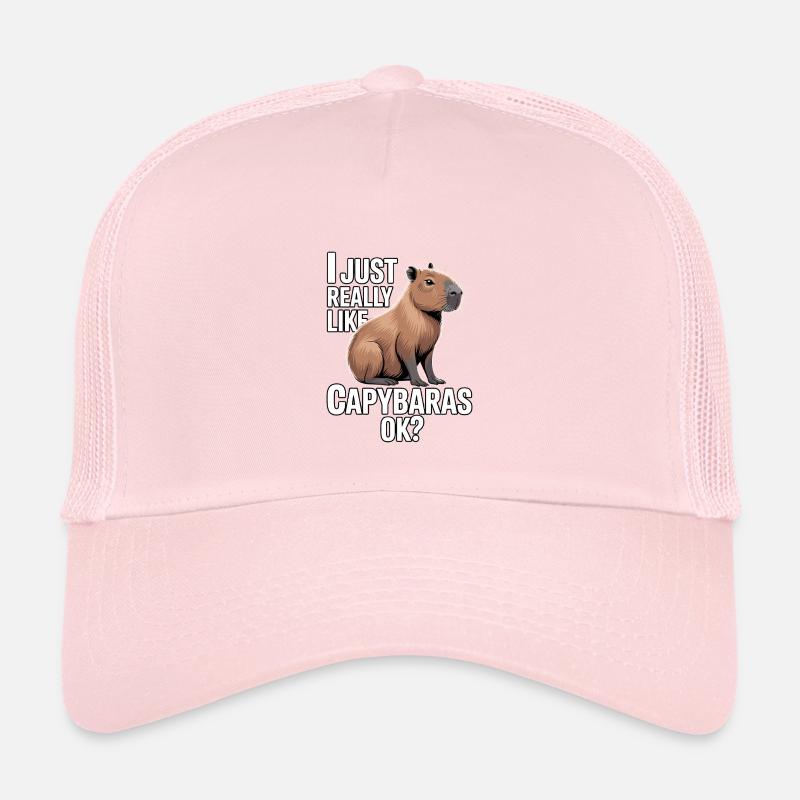 Capybara, j’aime vraiment les capybaras Casquette trucker enfant