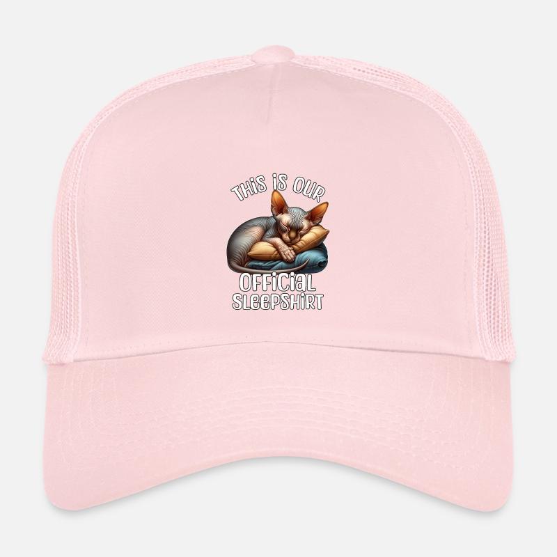 Sphynx Cat Sleep Shirt Kids’ Trucker Cap