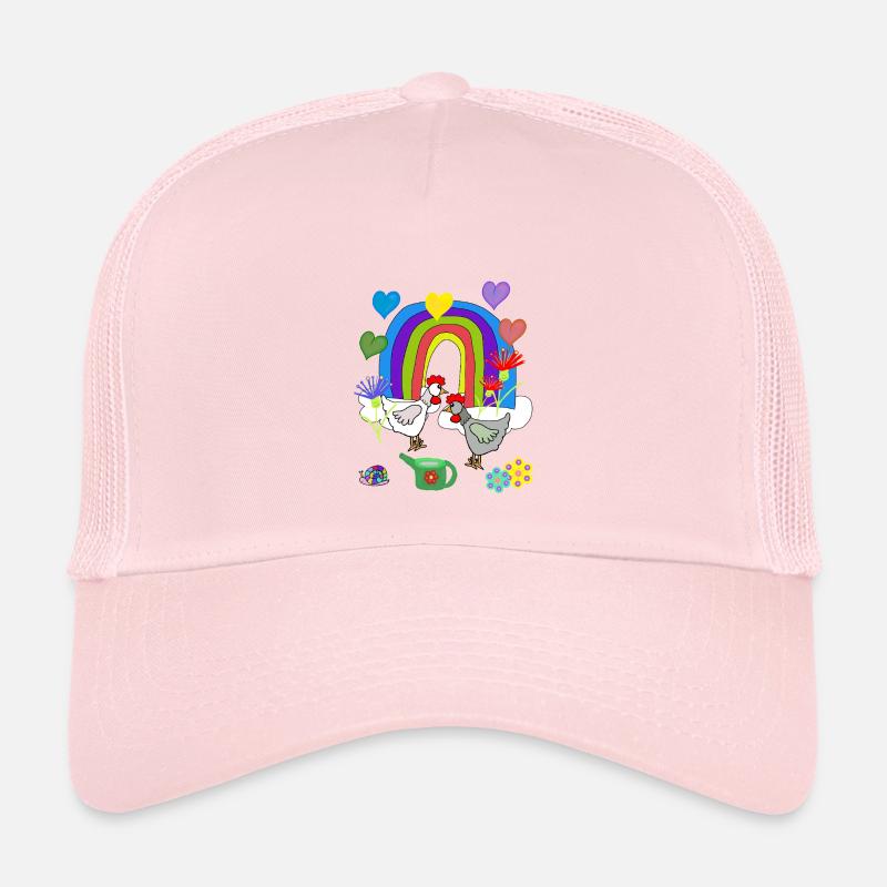 Children's Fantasy Rainbow Flowers Chickens Kids’ Trucker Cap