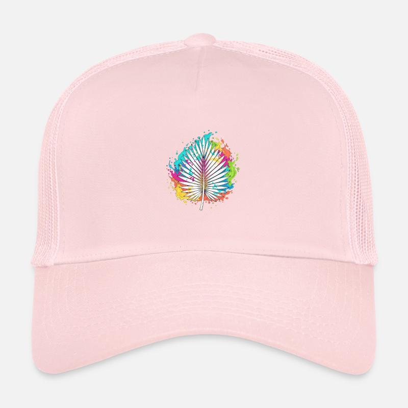 Bunte Palmenfächer Farbexplosion Kinder Trucker-Cap