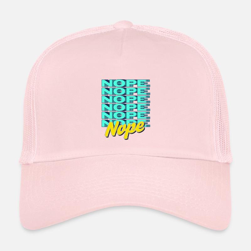 NOPE – Bold & Sassy Statement - Kinder Trucker-Cap - Hellrosa