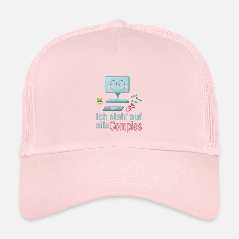 Ich steh' auf süße Computer - Kinder Trucker-Cap - Hellrosa