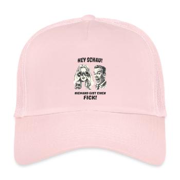 Retro Comic Doppelgänger Illustration - Kinder Trucker-Cap - Hellrosa - Vorne