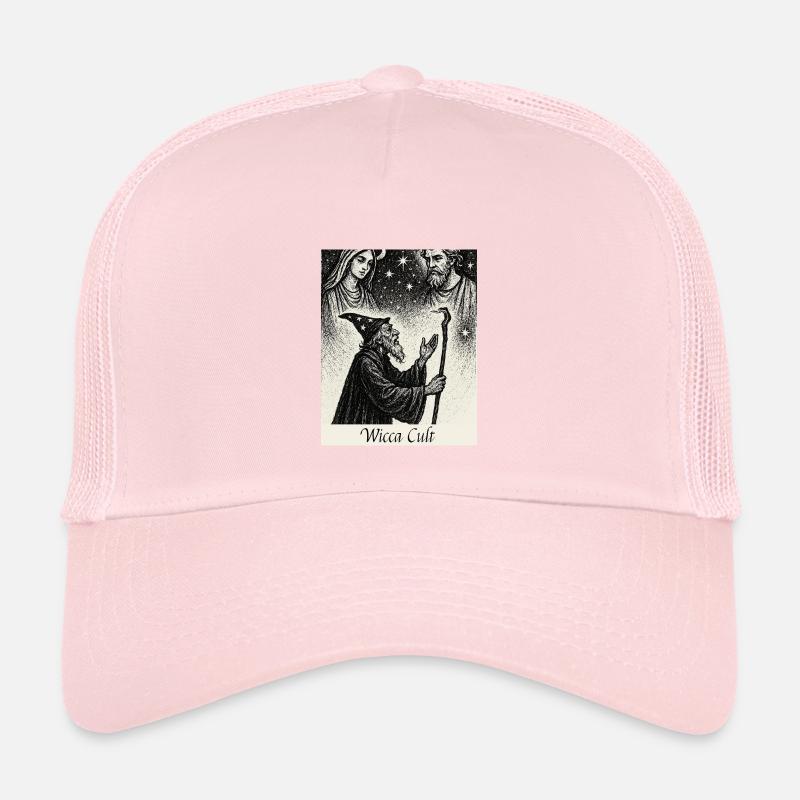 Wicca Cult - Kids’ Trucker Cap - pale pink