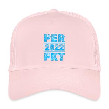 Perfektioniert 2022 - Kinder Trucker-Cap - Hellrosa - Vorne