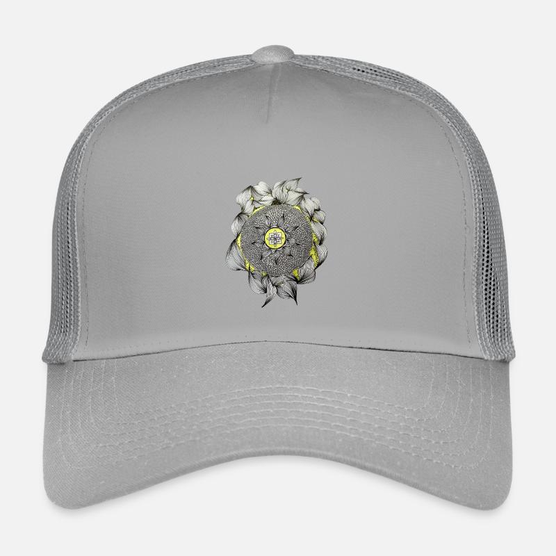 Mandala Blütenzauber Gelber Akzent Kinder Trucker-Cap