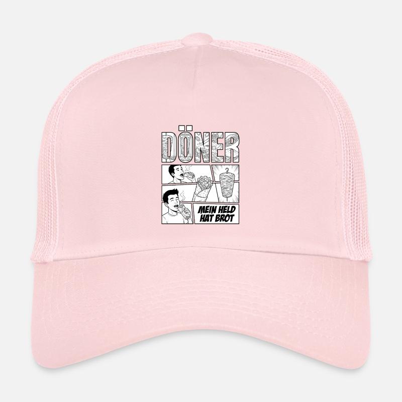 Döner Held – Comic - Kinder Trucker-Cap - Hellrosa