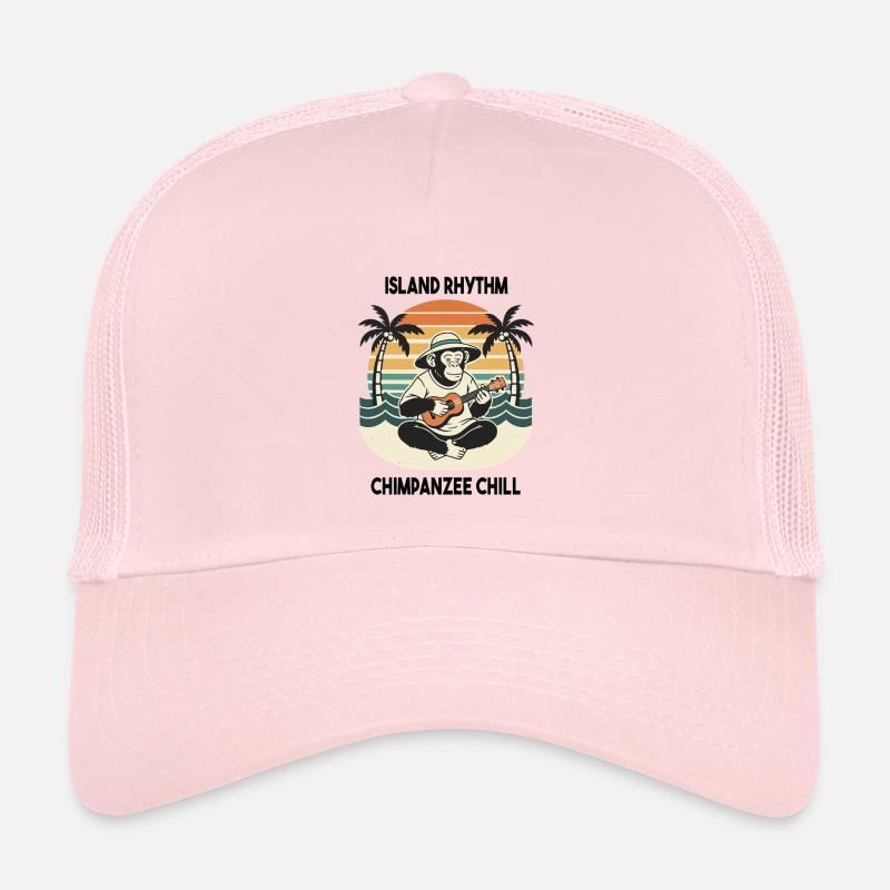 Schimpanse Ukulele Island Rhythm Chill Kinder Trucker-Cap