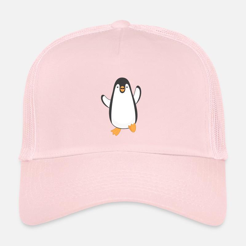 Pinguin Pinguine - Kinder Trucker-Cap - Hellrosa