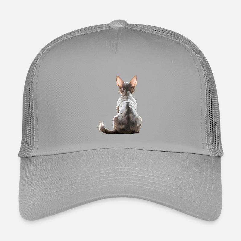 Chat Devon Rex Casquette trucker enfant