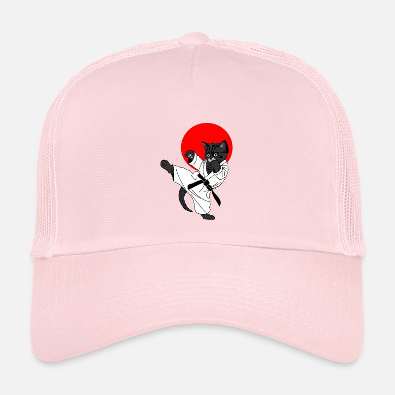Chat noir karaté soleil Casquette trucker enfant