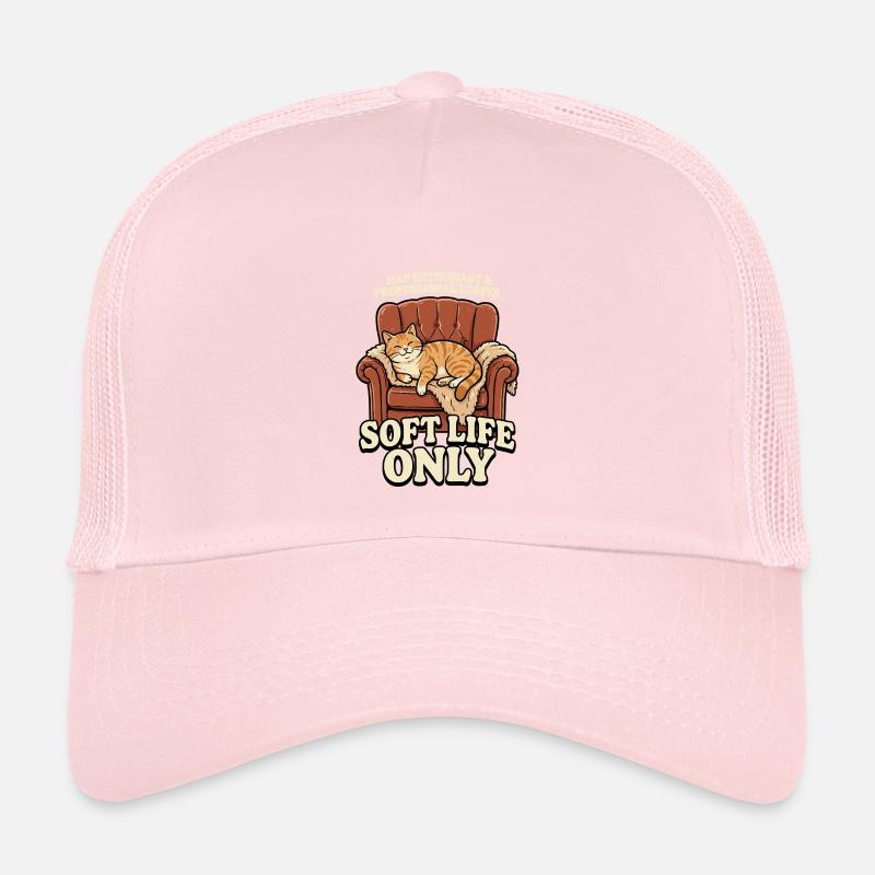 Sofa-Katze: Soft Life Only Kinder Trucker-Cap