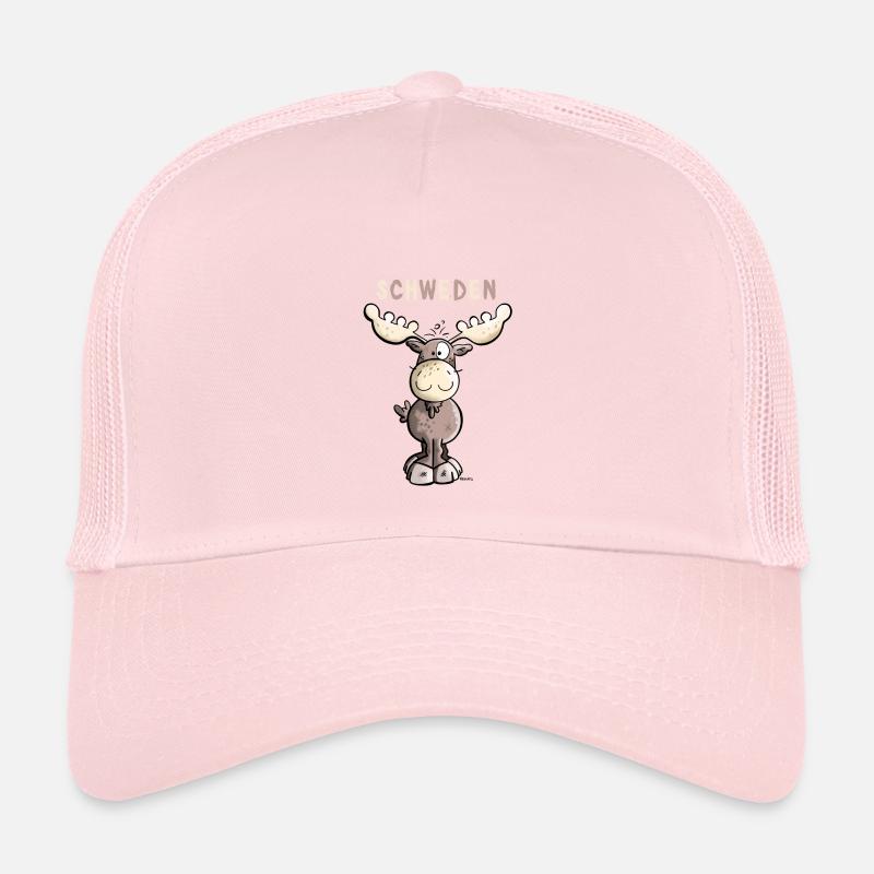 Elch aus Schweden - Kinder Trucker-Cap - Hellrosa