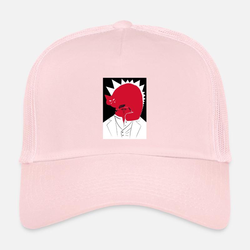 Verrückte Katze - Kinder Trucker-Cap - Hellrosa