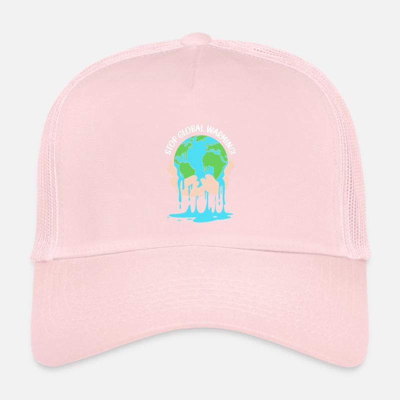 Klimawandel Umwelt Umweltschutz - Kinder Trucker-Cap - Hellrosa