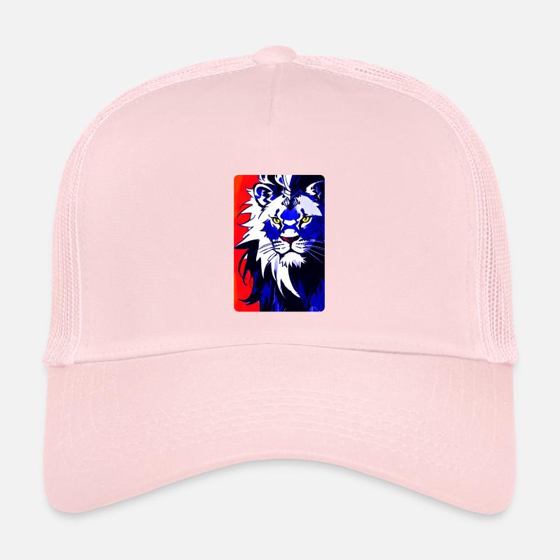 Blauer Löwe (Design1) - Kinder Trucker-Cap - Hellrosa