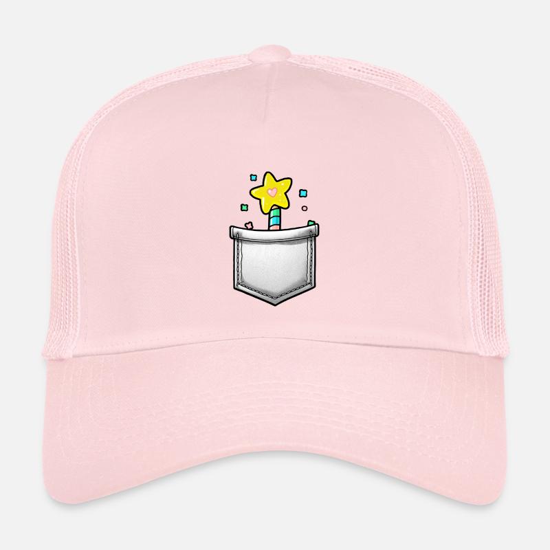 Sternenstab im Hosentasche - Kinder Trucker-Cap - Hellrosa