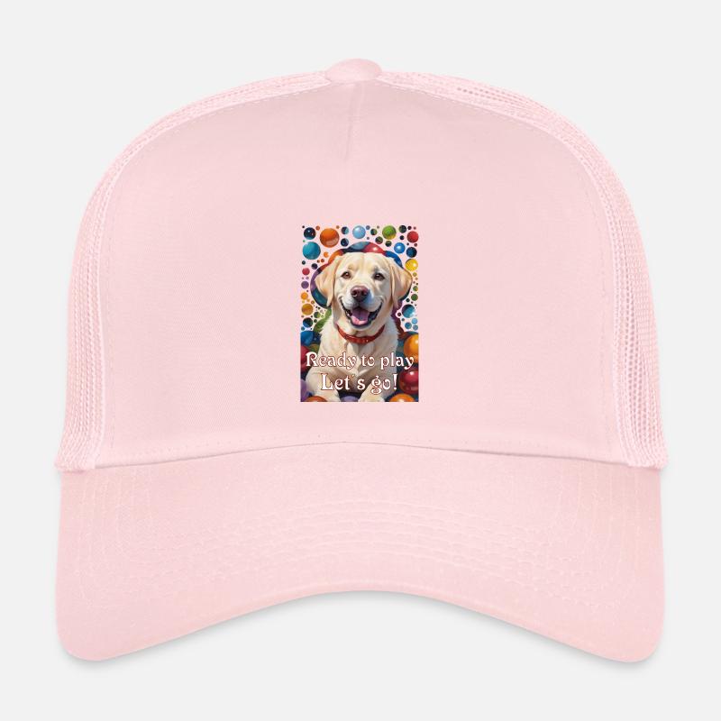 Verspielter Labrador im Ballfieber Hundetraining Kinder Trucker-Cap