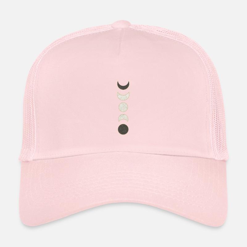 Moon Phases Marble Pattern - Kids’ Trucker Cap - pale pink