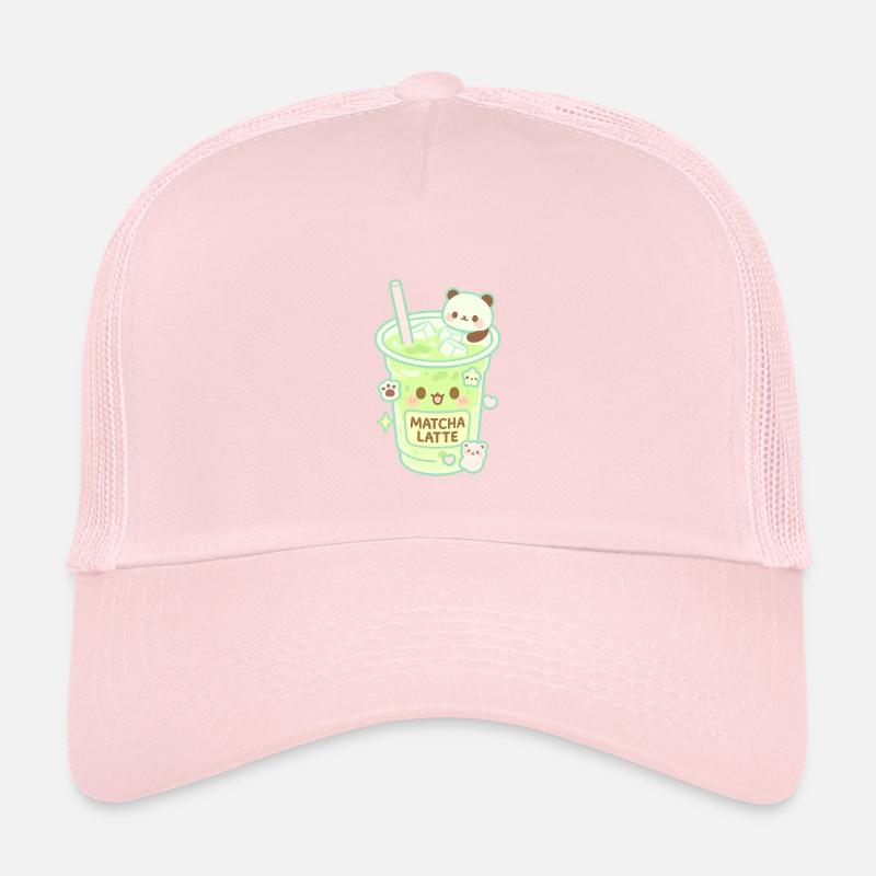 Matcha Latte Panda Kinder Trucker-Cap