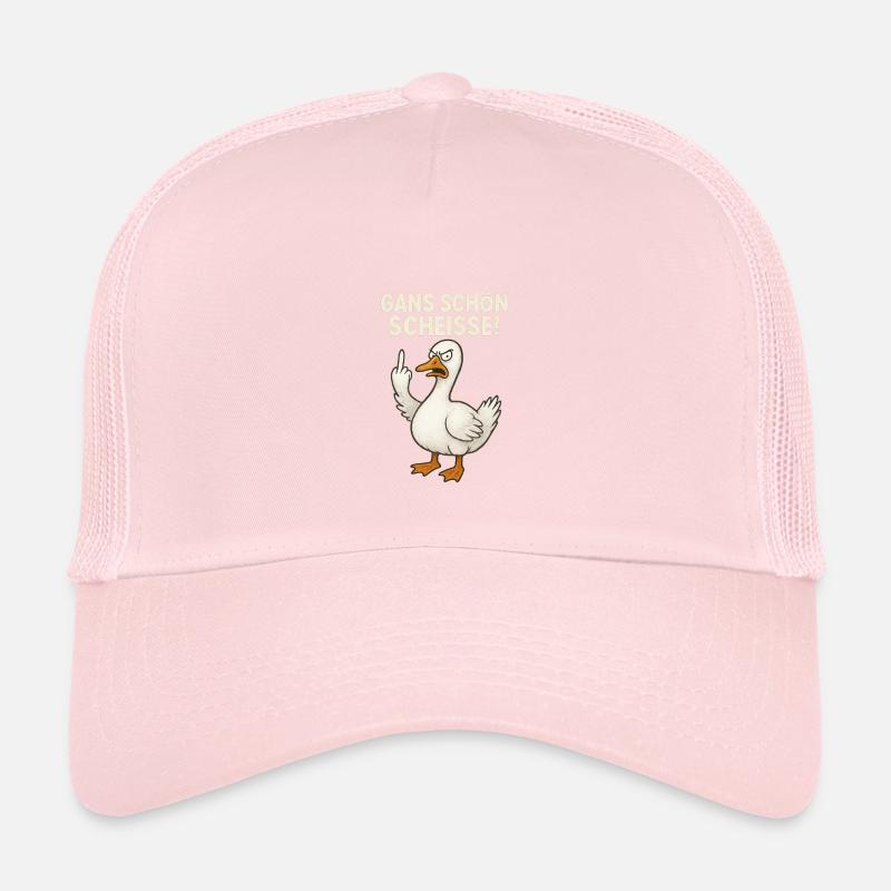 Goose Nice Shit - Kids’ Trucker Cap - pale pink