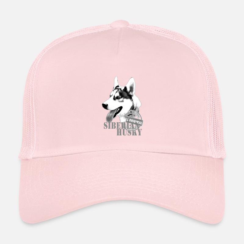 Siberian Husky Monochrome Print 100% Original Kinder Trucker-Cap