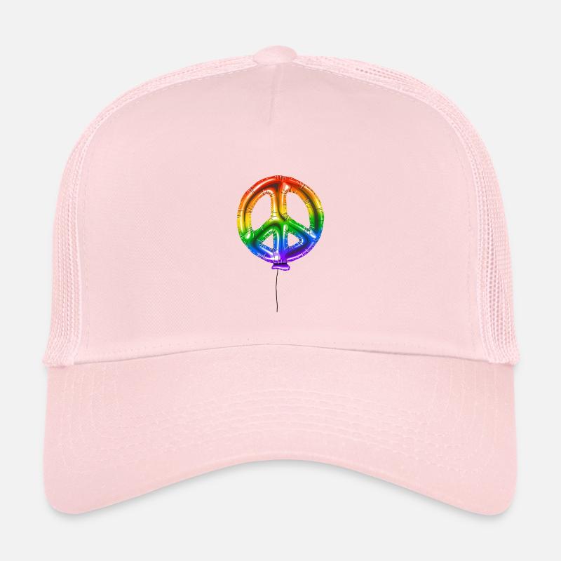 Regenbogen Luftballon – digitale Illustration 2023 - Kinder Trucker-Cap - Hellrosa