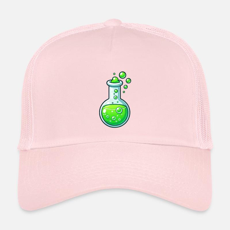 Chemistry Comic Funny Erlmeyer Flask Reaction Kids’ Trucker Cap