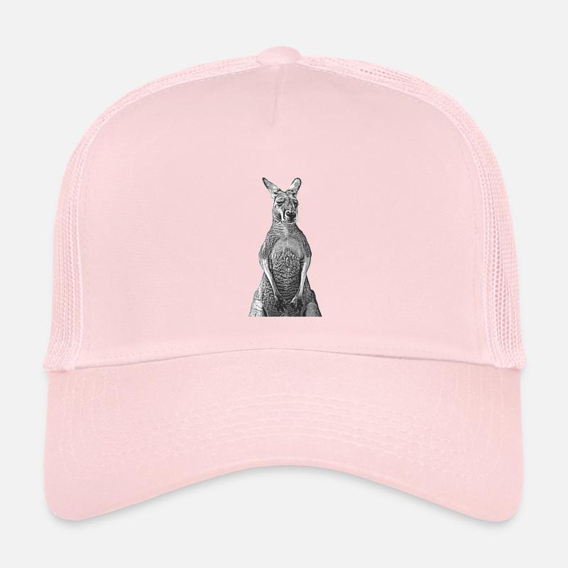 Känguru lineart - Kinder Trucker-Cap - Hellrosa