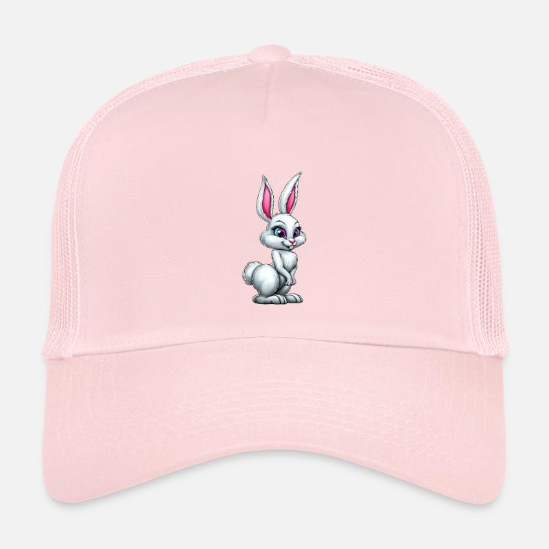 mignon lapin blanc :) Casquette trucker enfant