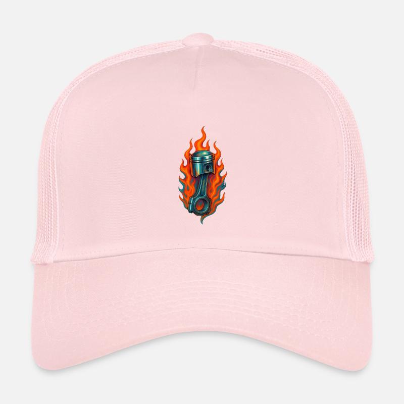 Kolben_in_Feuer - Kinder Trucker-Cap - Hellrosa